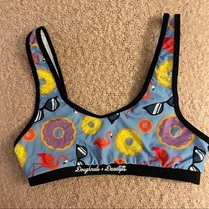 Doughnuts and Deadlifts Bikini Top XS 🍩 💪 NWOT